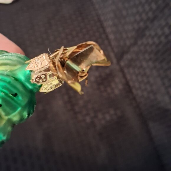 Christopher Radko 2" WEE SHAMROCK clip on ornament - Picture 8 of 8